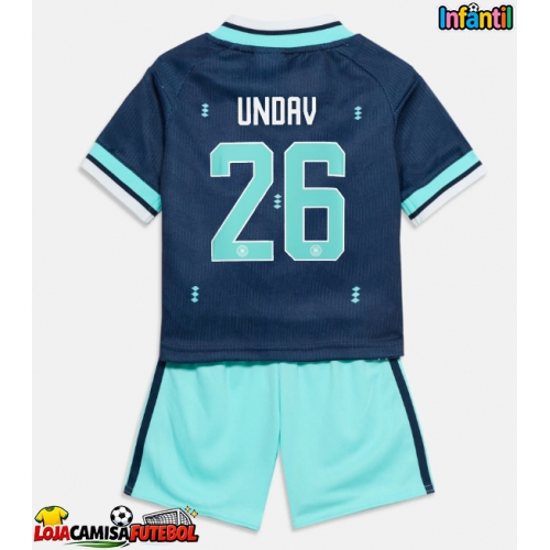 Camisa de Futebol Alemanha Deniz Undav #26 Equipamento Secundário Infantil Mundo 2026 Manga Curta (+ Calças curtas)